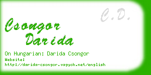 csongor darida business card